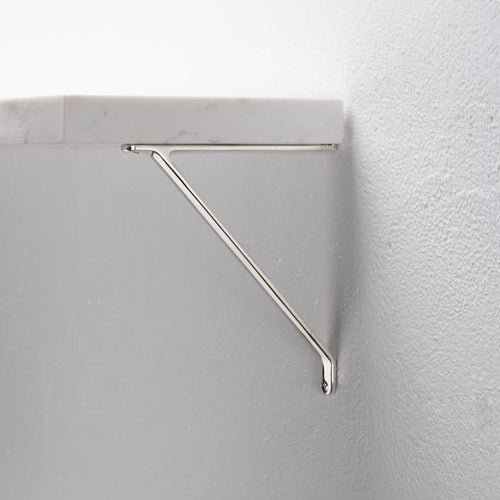Brixton Shelf Bracket Small - Polished Nickel
