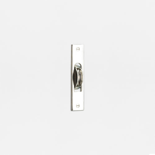 Belmont Single Sash Window Pulley - Polished Nickel